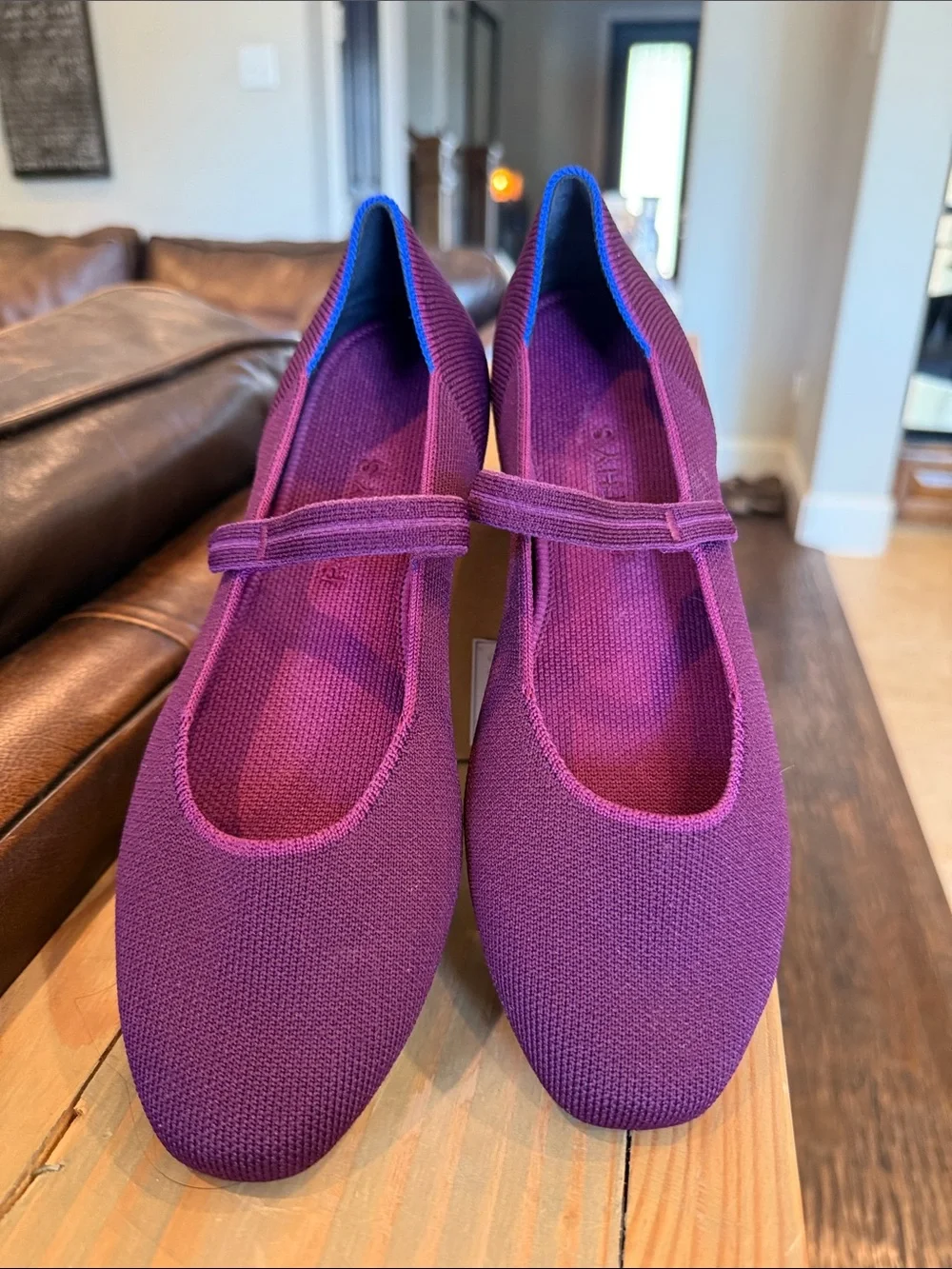 Rothy's The Square Mary Jane in Plum